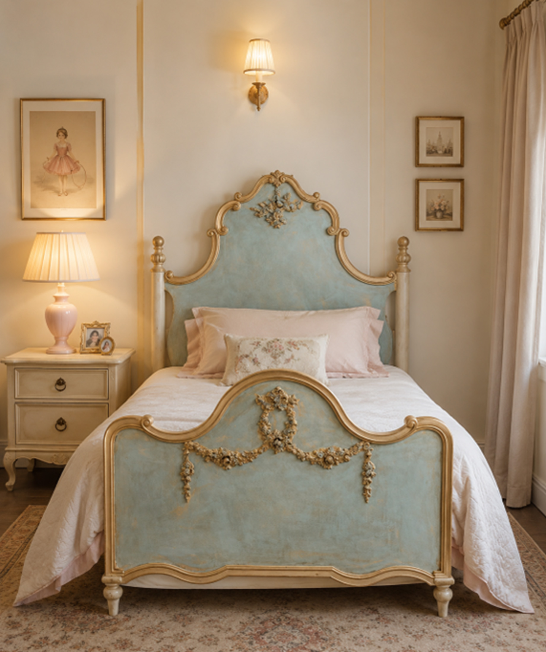 FRENCH UPHOLSTERED BED